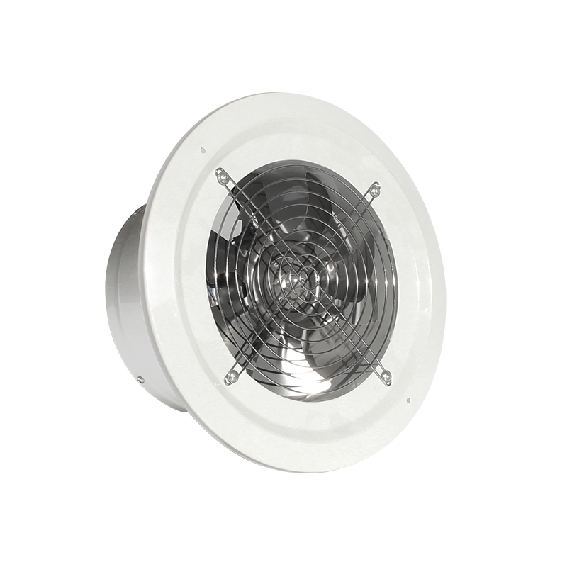 Front e indietro della ventola di ventilazione silenziosa rotonda, ventola di scarico rotondo del finestrino muro