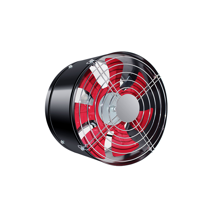 Ventola di ventilazione della canna di scarico potente nero, ventola di scarico ad alta velocità con condotto
